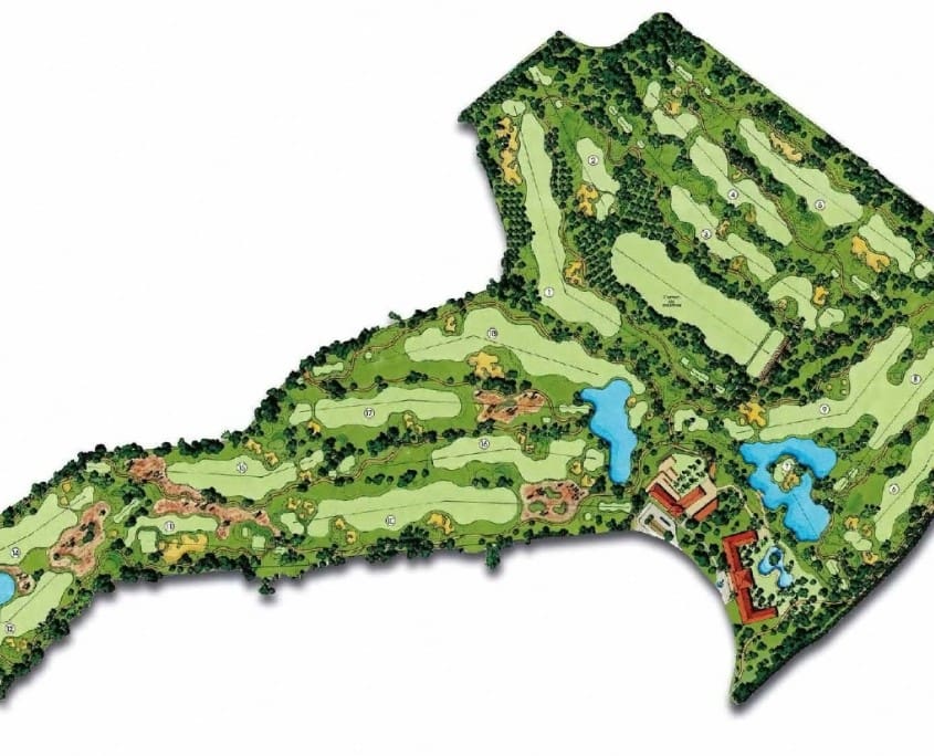 Roda Golf Course Map